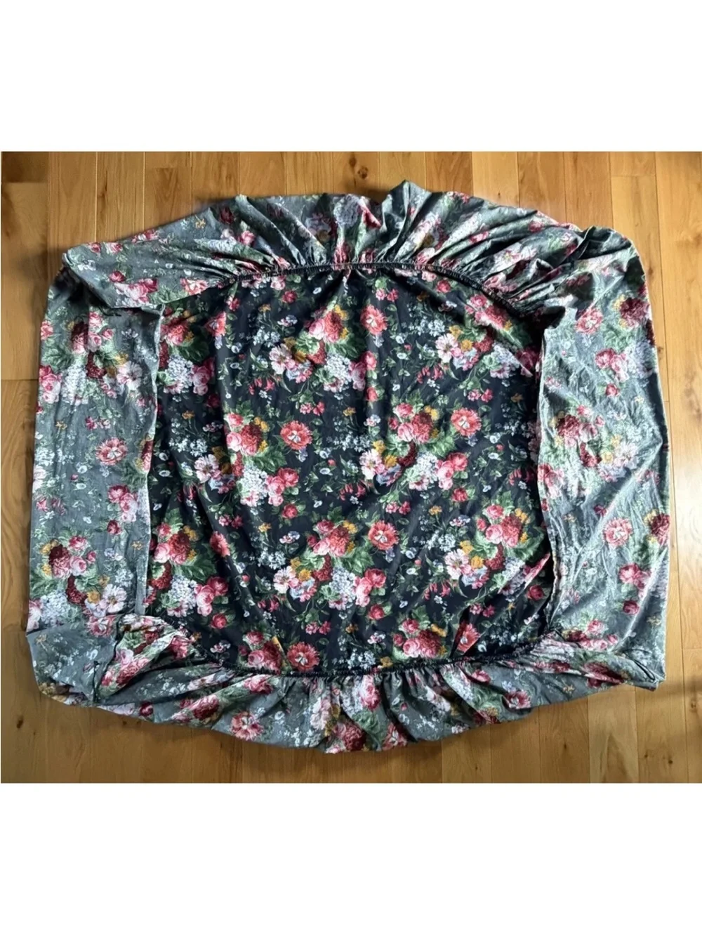 Ralph Lauren Queen Fitted Sheet Cossette Isadora 100% Cotton Floral Vintage